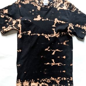 Black Reverse Tie Dye Men's Tee
